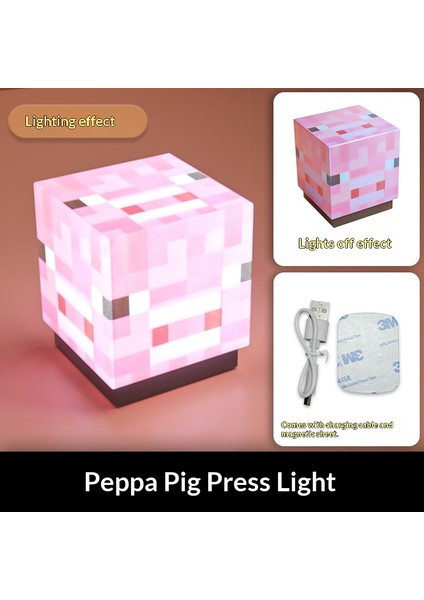 Minecraft Çevre Birimi Blok Lambası Mc Madencilik Lambası Gece Lambası Süsü (Yurt Dışından) modelleri