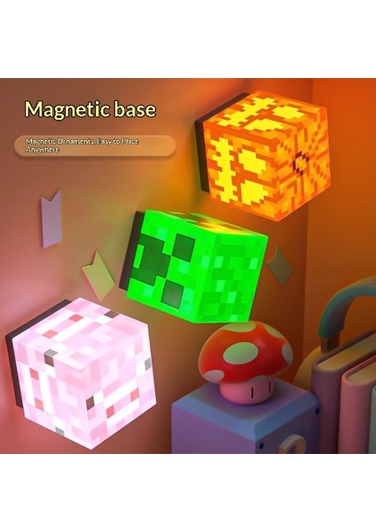 Minecraft Çevre Birimi Blok Lambası Mc Madencilik Lambası Gece Lambası Süsü (Yurt Dışından) fırsatları