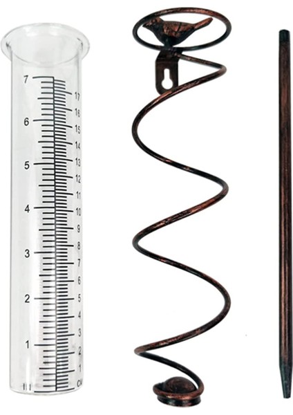 7l Kapasiteli Cam Spiral Yağmur Ölçer,dökme Demir Kuş Askılı Yağmur Ölçer,metal Çerçeveli Bahçe Yağmur Suyu Ölçer Ölçümü (Yurt Dışından) fiyatları