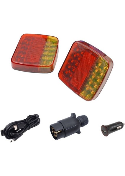 Çekme Kamyonu Için Kablosuz Römork Işıkları Kiti Şarj Edilebilir LED Çekme Işığı Tekne Römork Rv Için Manyetik ile (Yurt Dışından)