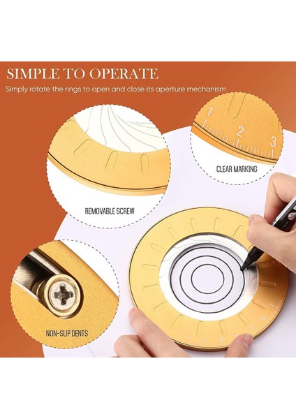 Ayarlanabilir Daire Çizim Cetveli Aracı, Profesyonel Yuvarlak Daire Çizim Aracı, Ölçme Cetveli (1 Adet) (Yurt Dışından) fiyatları