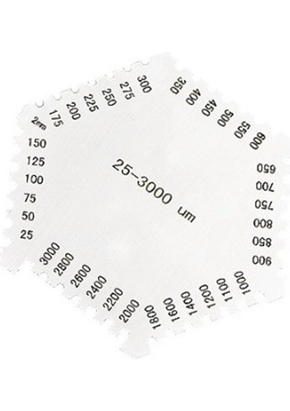 Yüksek Hassasiyetli Paslanmaz Çelik Altıgen Islak Film Tarak Enstrüman Paslanmaz Çelik Islak Diyafram Kalınlık Ölçer (Yurt Dışından) fırsatları