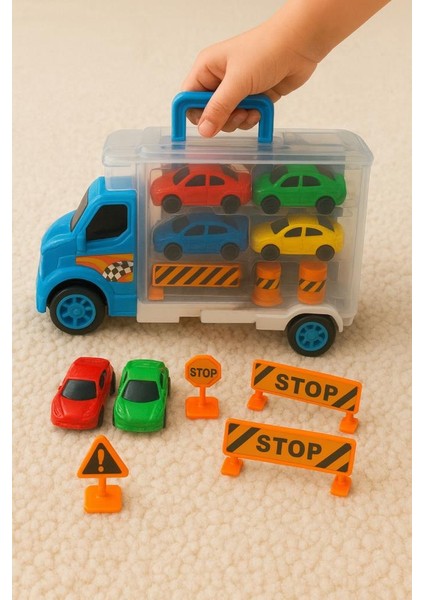 Taşıma Çantalı Plastik Oyuncak Araba Trafik Seti fırsatları