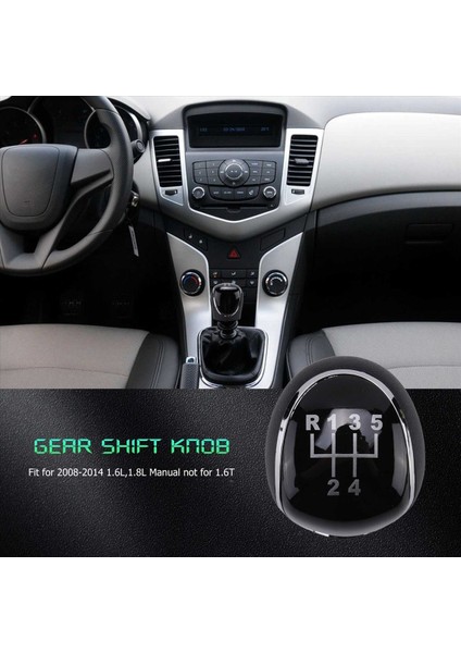 Chevrolet Chevy Cruze Için 5 Hızlı Kılavuz Şanzıman Vites Dişli Kafası 2008-2014 Siyah (Yurt Dışından) fırsatları