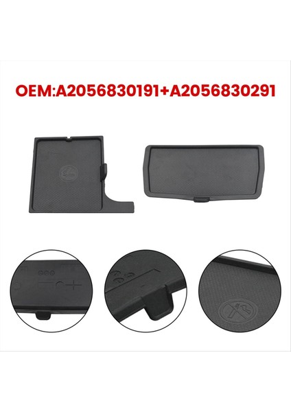 A2056830191 Mercedes Benz Glc X253 W205 C300 Otomobil Merkezi Konsolu + Kupa Tutucu Kauçuk Tepsi Ekleri (Yurt Dışından)