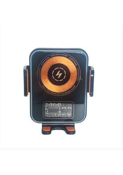 Kablosuz Şarj Cihazı Telefon Tutucu Hava Havalandırma Montajı Cep Telefonu Desteği Hızlı Şarj Için Standı (Yurt Dışından)