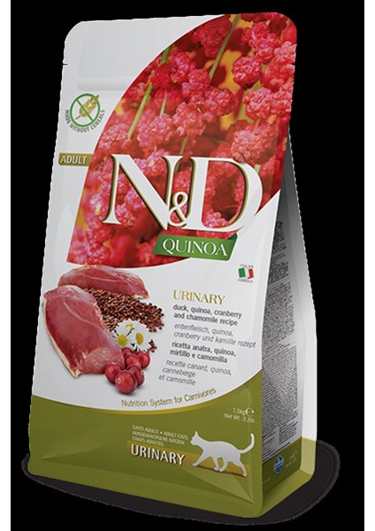 ND Quinoa Tahılsız Ördek Etli Urinary Kedi Maması 1,5 kg