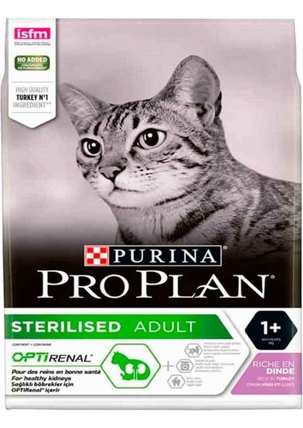 Proplan Sterilised Hindili Kedi Maması 3 kg