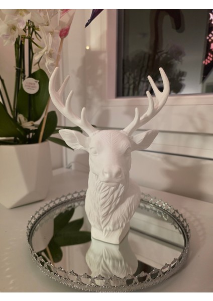 Gerçekçi Görünümlü Dekoratif Geyik Büstü fiyatları