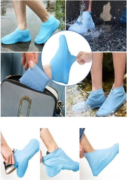 Suya Dayanıklı Silikon Ayakkabı Yağmurluğu - Ayakkabı Kılıfı Erkek fiyatları