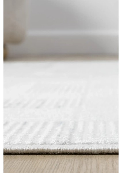 Seyran Halı Sahra 15500 Mavi Akrilik Pamuk Taban Modern Salon Koridor Halısı Yolluk fırsatları