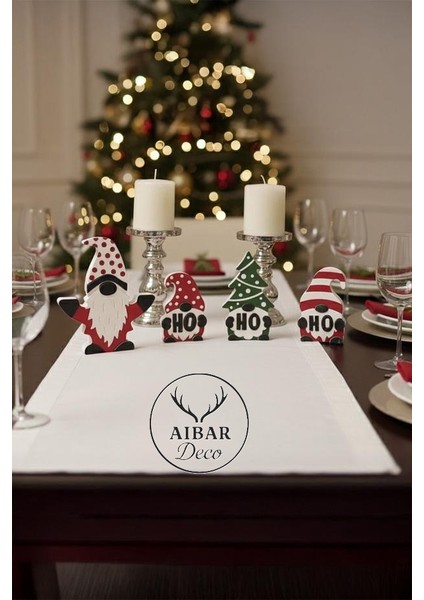 Ho Ho Ho 4 lü Yılbaşı Süsü modelleri