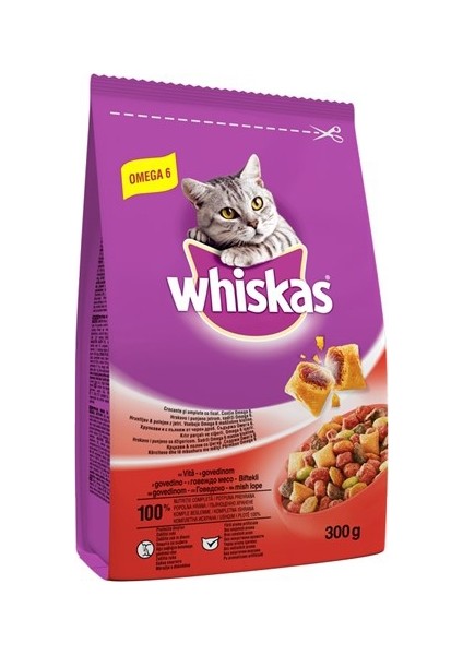 Biftekli Havuçlu Kuru Kedi Maması 300 gr