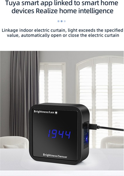 Tuya Wıfı Işık Sensörü Parlaklık Dedektörü Sıcaklık Nem Algılama Ekranı Akıllı Ev Güvenlik Bağlantısı (Yurt Dışından) fiyatları