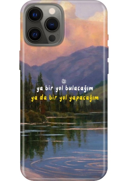 iPhone 12 Pro Max Kılıf Desenli Baskılı Tpu Rubber Kapak Bir Yol