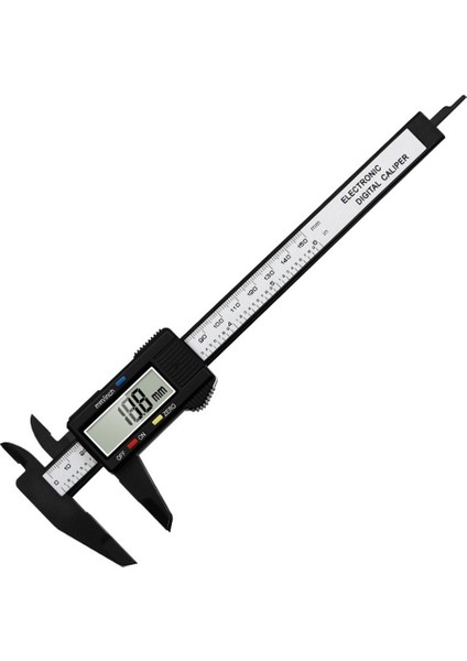 Dijital Kumpas Ölçü Vernier Kumpas Plastik Ölçüm Aleti Mikrometre Derinlik Cetveli Ölçüm Aletleri(B) (Yurt Dışından)