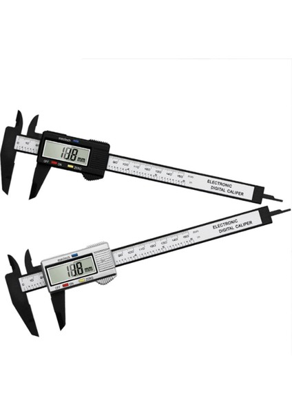 Dijital Kumpas Ölçü Vernier Kumpas Plastik Ölçüm Aleti Mikrometre Derinlik Cetveli Ölçüm Aletleri(B) (Yurt Dışından) fiyatları