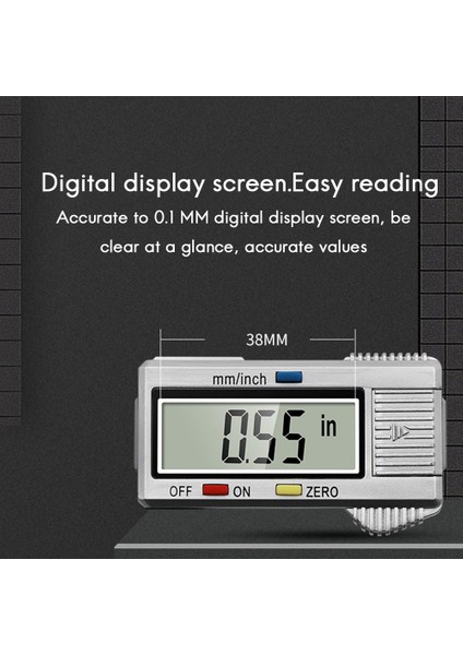Dijital Kumpas Ölçü Vernier Kumpas Plastik Ölçüm Aleti Mikrometre Derinlik Cetveli Ölçüm Aletleri(B) (Yurt Dışından) indirimleri