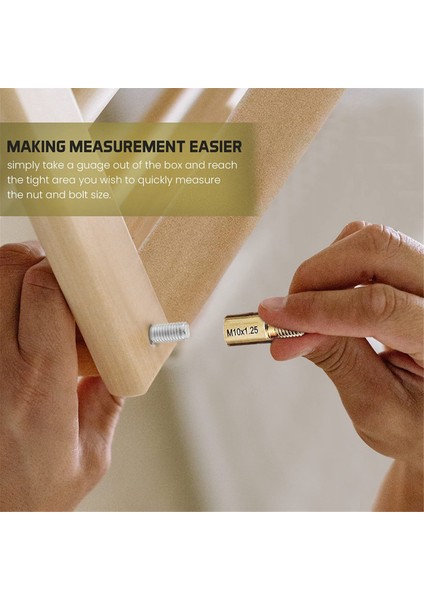 Cıvata Boyutu ve Diş Ölçer - Diş Aralığı Ölçer - Somun ve Cıvata Dişi Kontrol Cihazı - 26 Erkek/dişi Diş Tanımlayıcı Göstergeler (Yurt Dışından) modelleri