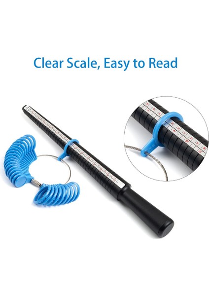 Yüzük Boyutu Ölçme Aleti Seti, Halka Mandrel Halka Ölçü Ölçer, Yüzük Ölçüsü Çubuğu ve Parmak Takı Yapımı Için Halka Ölçer (Yurt Dışından) modelleri