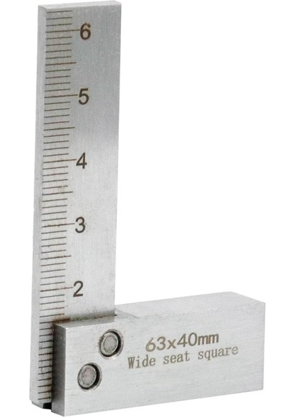 Makinist Kare Aleti 90 Derece Sağ Marangoz Ölçüm Aleti Dik Açı Cetvel L Tipi Geniş Tabanlı Kare Cetvel A (Yurt Dışından)