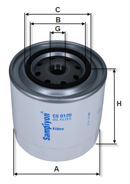 CS0120 | Tarım ve Iş Makinaları - New Holland Yağ Filtresi | Şampiyon Filtre fiyatları