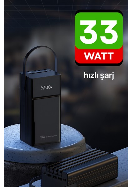 80.000MAH 33W Hızlı Şarj Powerbank 4xusb I Type-C I Micro LED Göstergeli Garantili Inanılmaz Fiyata modelleri