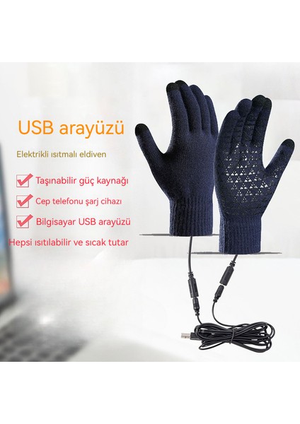 Yeni USB Elektrikli Isıtma Eldivenleri, Özellikle Dış Mekan Bisiklet Sürme Kaymaz Eldivenler Için Tasarlanmıştır, Dokunmatik Ekranlı Erkekler ve Kadınlar Için (Yurt Dışından) fiyatları