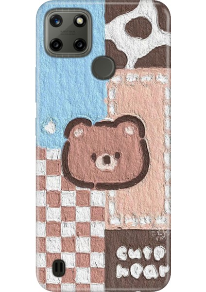 iPhone 7 Plus - 8 Plus Kılıf Desenli Baskılı Tpu Rubber Kapak Ayıcık