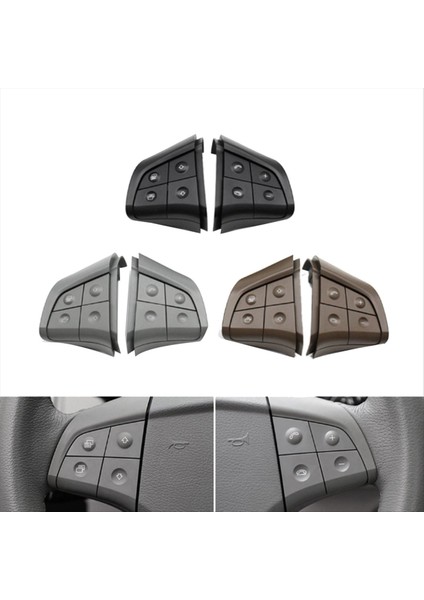 Araç Direksiyon Simidi Kontrol Anahtarı Düğmesi 4 Mercedes Benz W164 ml Gl B B/r-Sınıf 2006-2009 W251 Master Knob Gray (Yurt Dışından) modelleri