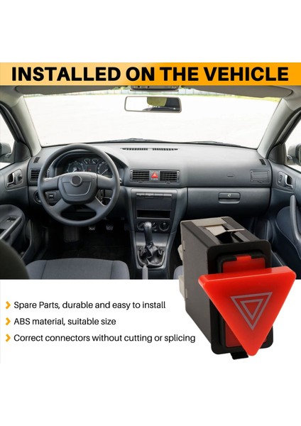 Araba Uyarı Flaş Anahtarı Düğmesi Acil Durum Anahtarı T (Yurt Dışından) indirimleri