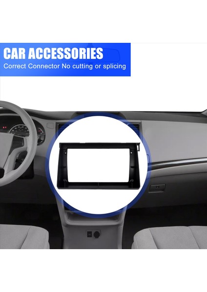 Toyota Isis 2004-2017 Için Araba Radyo Fasyası 9 Inç 2 Dın Stereo Player Kurul Surround Panel Çizgisi Kiti Gps Çerçeve (Yurt Dışından) fırsatları