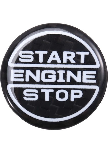 Karbon Fiber Araba Başlat tor Duruş Düğmesi Panel Iç (Yurt Dışından)