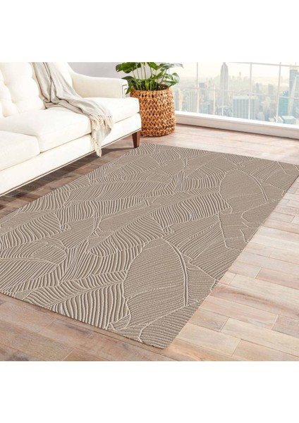 Rölyef Halı 150X220 Garden Bej