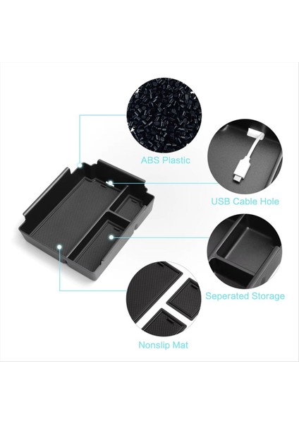 Byd Shark 2024 2025 Otomobil Tepsisi Organizatörleri Aksesuarları Için Araba Merkezi Konsolu Koltuk Saklama Kutusu (Yurt Dışından) fiyatları