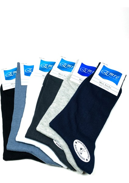 Penye Yazlık Erkek Çorap Burun Dikişsiz Takviyeli Topuk ve Burun 6 Çift fırsatları