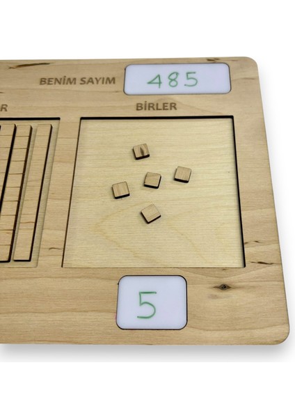 Ahşap Basamak Değeri Öğrenme Seti, Sayı ve Basamak Değeri Kavramı, Montessori Matematik Öğrenimi modelleri