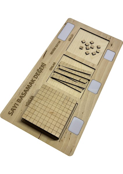 Ahşap Basamak Değeri Öğrenme Seti, Sayı ve Basamak Değeri Kavramı, Montessori Matematik Öğrenimi indirimleri