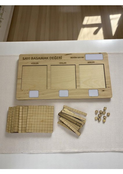 Ahşap Basamak Değeri Öğrenme Seti, Sayı ve Basamak Değeri Kavramı, Montessori Matematik Öğrenimi