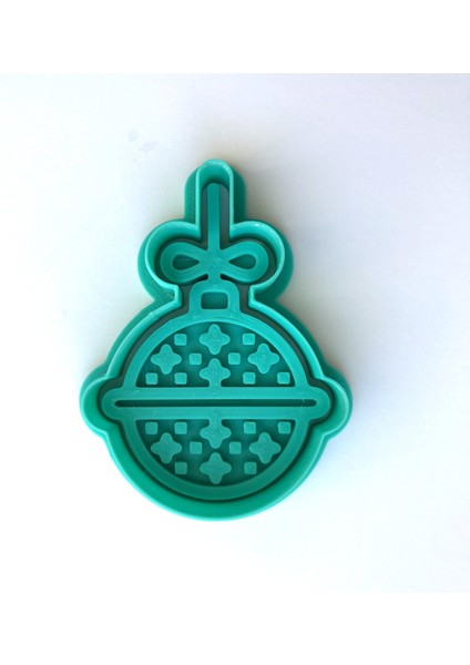 Yıldız Desenli Yuvarlak Yılbaşı Kurabiye Kalıbı | Doğum Günü ve Yılbaşı Partisi | Hamur, Kil ve Şeker Hamuru Damgası fiyatları