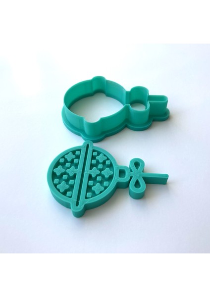 Yıldız Desenli Yuvarlak Yılbaşı Kurabiye Kalıbı | Doğum Günü ve Yılbaşı Partisi | Hamur, Kil ve Şeker Hamuru Damgası fırsatları