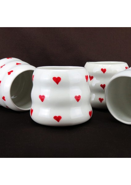 Kalpli, El Yapımı Seramik, Dalgalı Kupa 200ML fiyatları