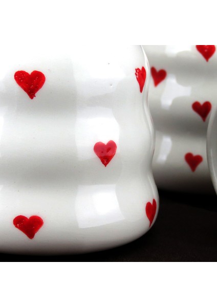 Kalpli, El Yapımı Seramik, Dalgalı Kupa 200ML modelleri