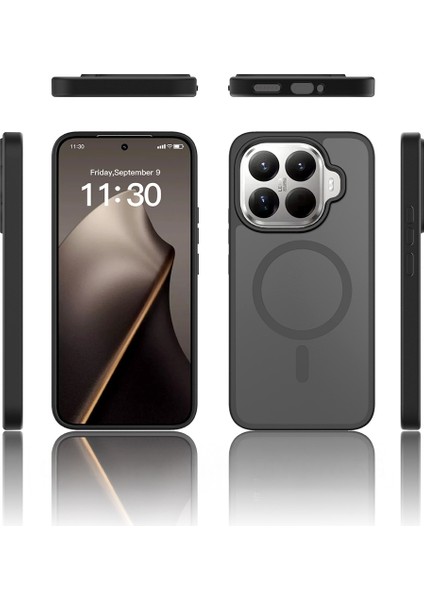 Xiaomi 15T Pro Kılıf Sert PC Arka Yüzey Wireless Şarj Özellikli Zore Flet M-safe Kapak modelleri