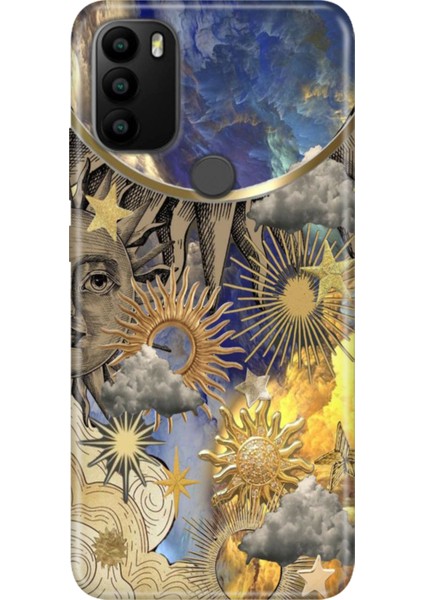 General Mobile Gm 21 Plus Kılıf Desenli Baskılı Tpu Rubber Kapak Güneş