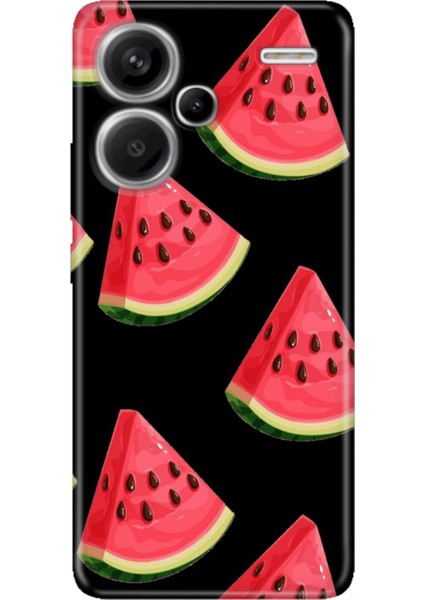 Xiaomi Redmi Note 13 Pro Plus 5g Kılıf Desenli Baskılı Tpu Rubber Kapak Karpuz Dilimi
