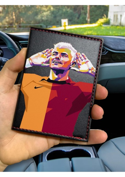 Ruhsat Kılıfı Deri Dikişli Desenli Oto Araba Motor Ruhsat Kabı Kılıfı Aşkın Olayım Mauro