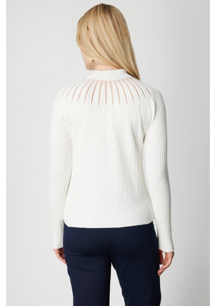 Önü Taşlı Dik Yaka Triko Kazak 60388-26K modelleri