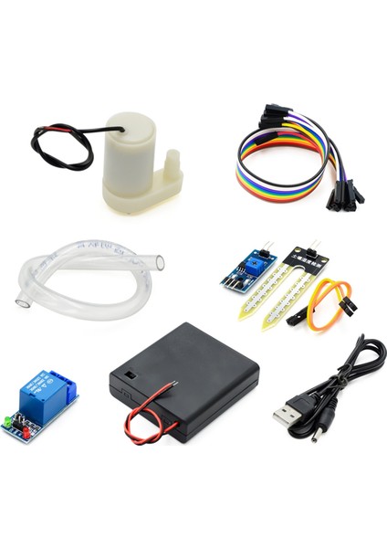 1set Otomatik Sulama Dıy Kiti Su Pompası Toprak Nem Algılama Bahçe Damlama Sulama Sulama Sistemi (Yurt Dışından)
