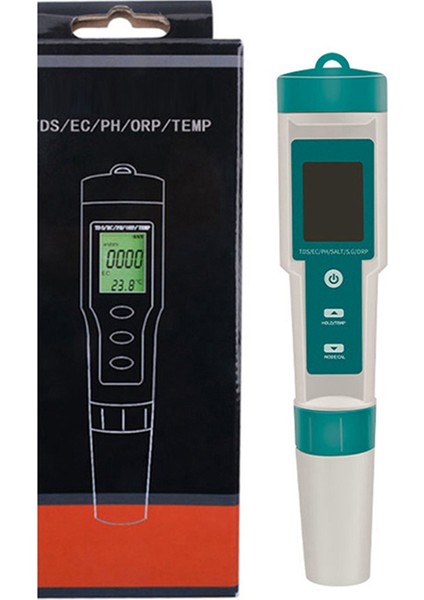 7'si 1 Arada Ph/tds/ec/orp/tuzluluk /sg/sıcaklık Ölçer C-600 Içme Suyu Için Su Kalitesi Test Cihazı, Akvaryumlar Ph Ölçer (Yurt Dışından)